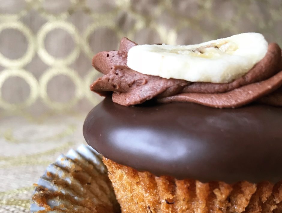 chocolate banana cupcakes