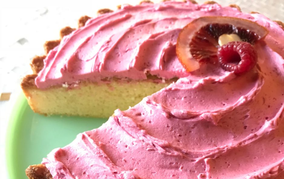 Raspberry Almond Cake