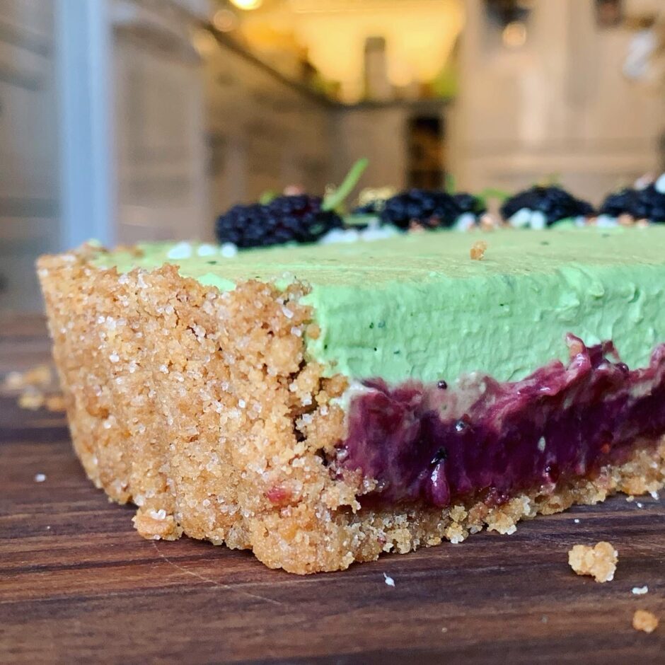 Mulberry Matcha Tart